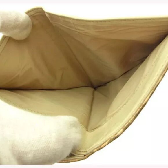 miumiu Wallet Purse Long Wallet White Gold Woman Authentic Used - Picture 6 of 7